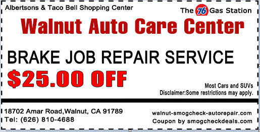 Brake Repair Coupon Walnut