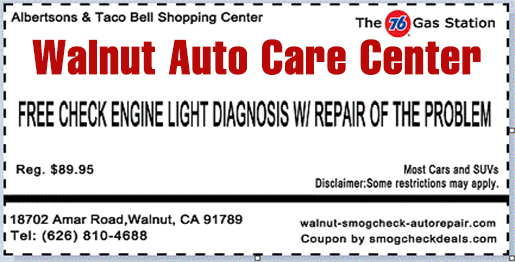 Engine Light Coupon Walnut