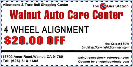 Wheel Alignment Coupon Walnut